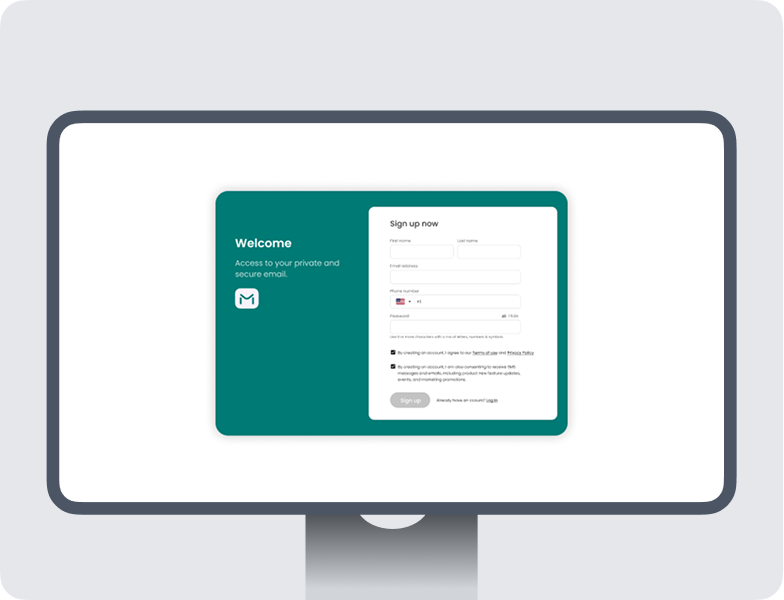 Sign Up in 60 Seconds